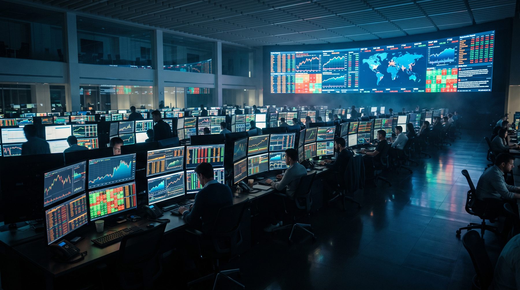 Institutional trading floor